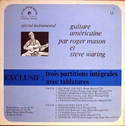 Roger MASON / Steve WARING Guitare Amricaine